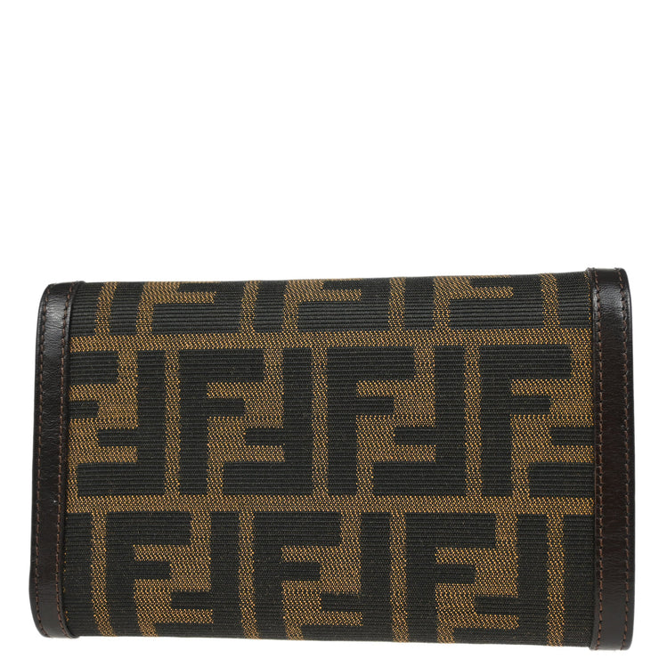 Fendi Brown Zucca Wallet Purse