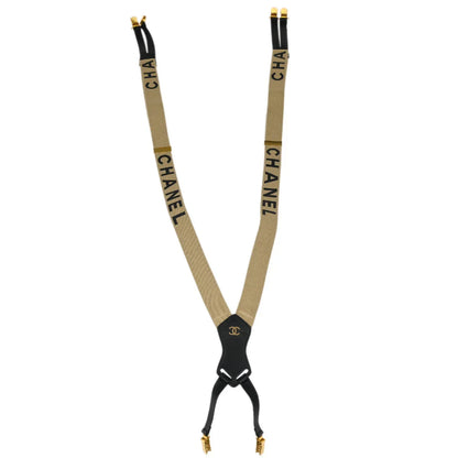 Chanel Suspenders Beige Small Good