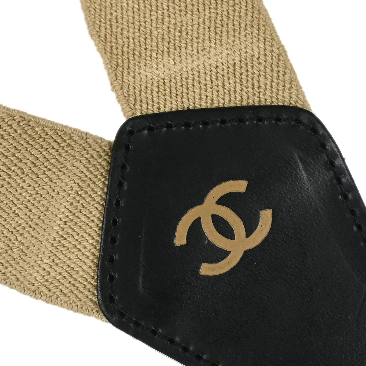 Chanel Suspenders Beige Small Good