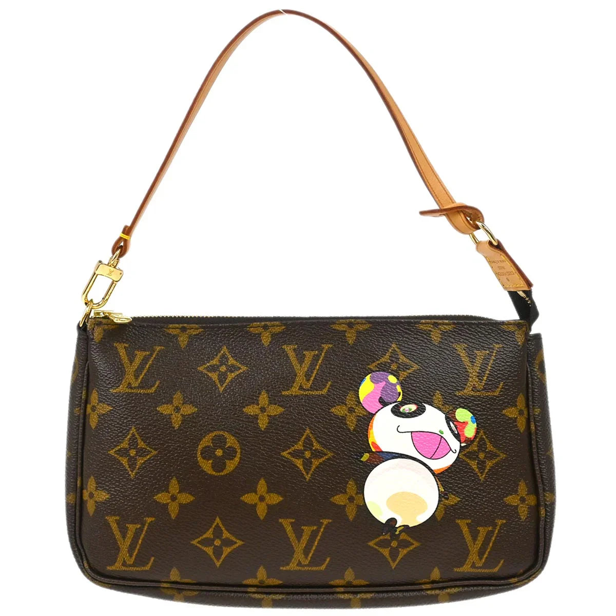Louis Vuitton 2004 Monogram Panda Pochette Accessoires Handbag M51981