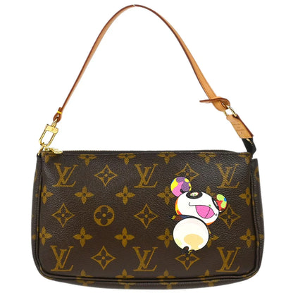 Louis Vuitton 2004 Monogram Panda Pochette Accessoires Handbag M51981