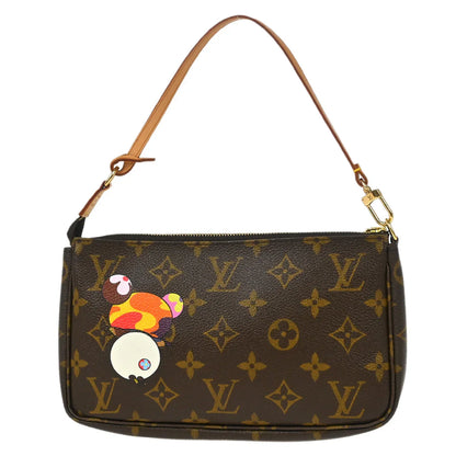 Louis Vuitton 2004 Monogram Panda Pochette Accessoires Handbag M51981