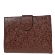 Chanel 1997-1999 Brown Calfskin Bifold Wallet Purse