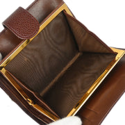 Chanel 1997-1999 Brown Calfskin Bifold Wallet Purse