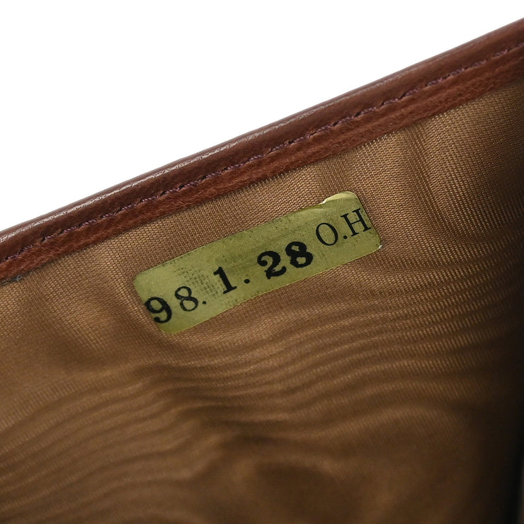 Chanel 1997-1999 Brown Calfskin Bifold Wallet Purse