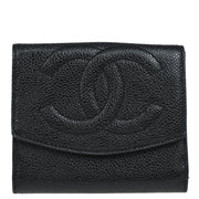 Chanel 1996-1997 Black Caviar Bifold Wallet