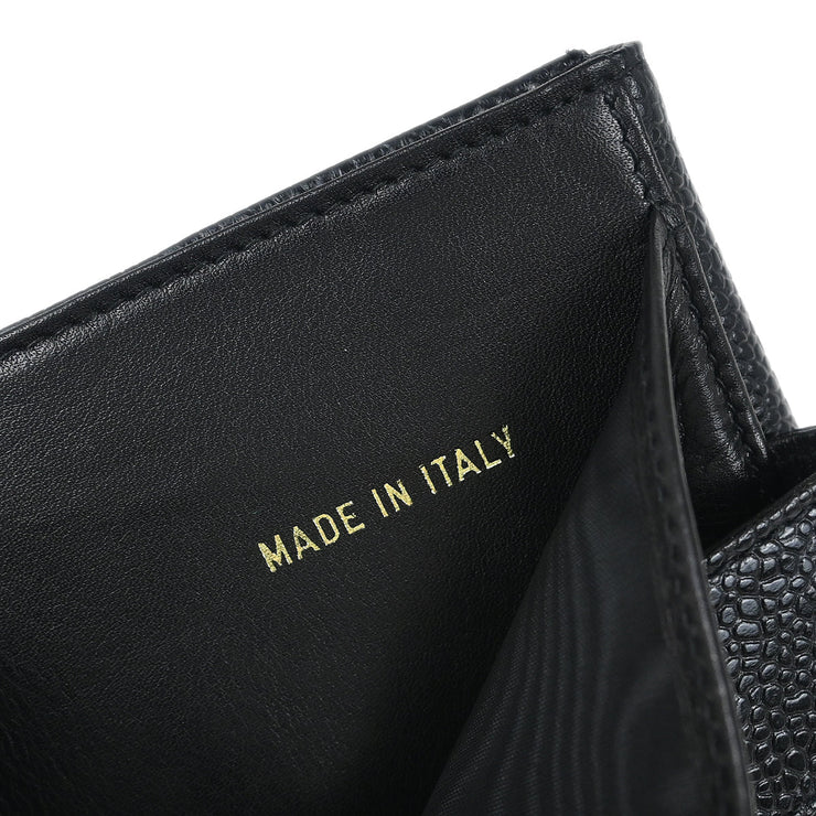 Chanel 1996-1997 Black Caviar Bifold Wallet