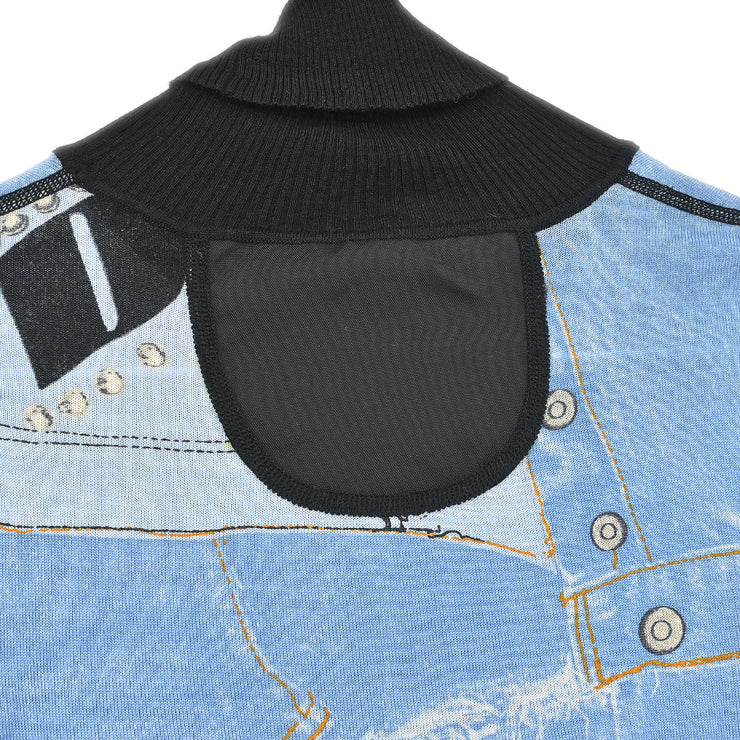 Christian Dior 2004 Long Sleeve T-shirt Top Blue