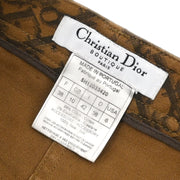 Christian Dior 2005 Trotter Skirt Brown #38