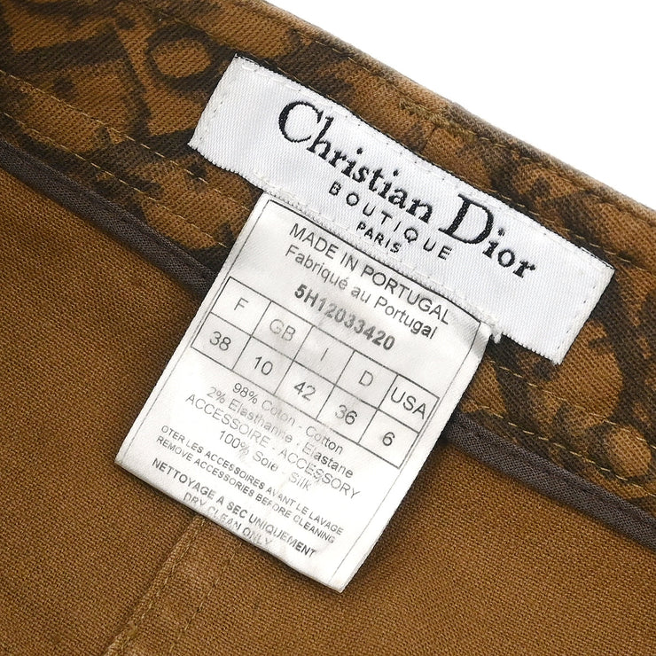 Christian Dior 2005 Trotter Skirt Brown #38