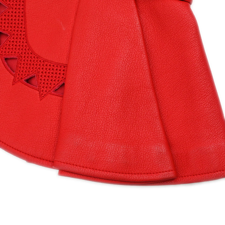 Christian Dior Collarless Jacket Red