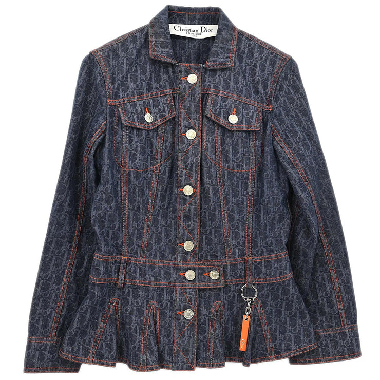 Christian Dior 2006 Trotter Denim Jacket Indigo #38