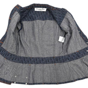 Christian Dior 2006 Trotter Denim Jacket Indigo #38