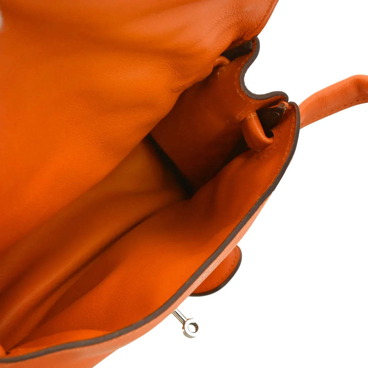 Hermes Orange Gulliver Kelly Doll Mascot Handbag