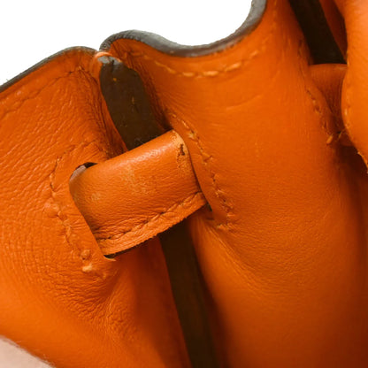 Hermes Orange Gulliver Kelly Doll Mascot Handbag