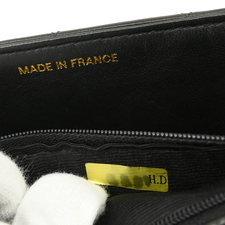 Chanel 1994-1996 Black Lambskin Small Diana Shoulder Bag