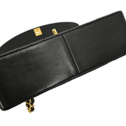 Chanel 1994-1996 Black Lambskin Medium Diana Shoulder Bag