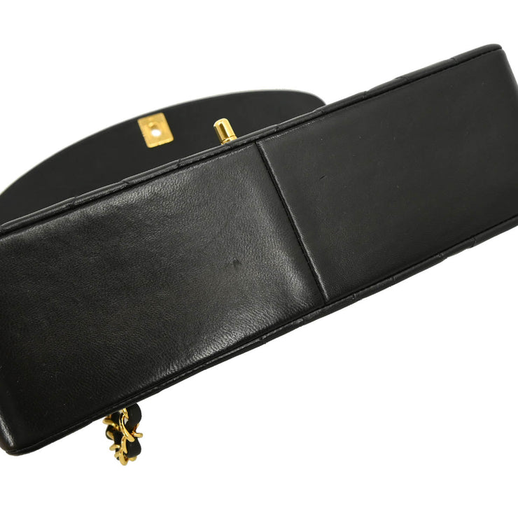 Chanel 1994-1996 Black Lambskin Medium Diana Shoulder Bag