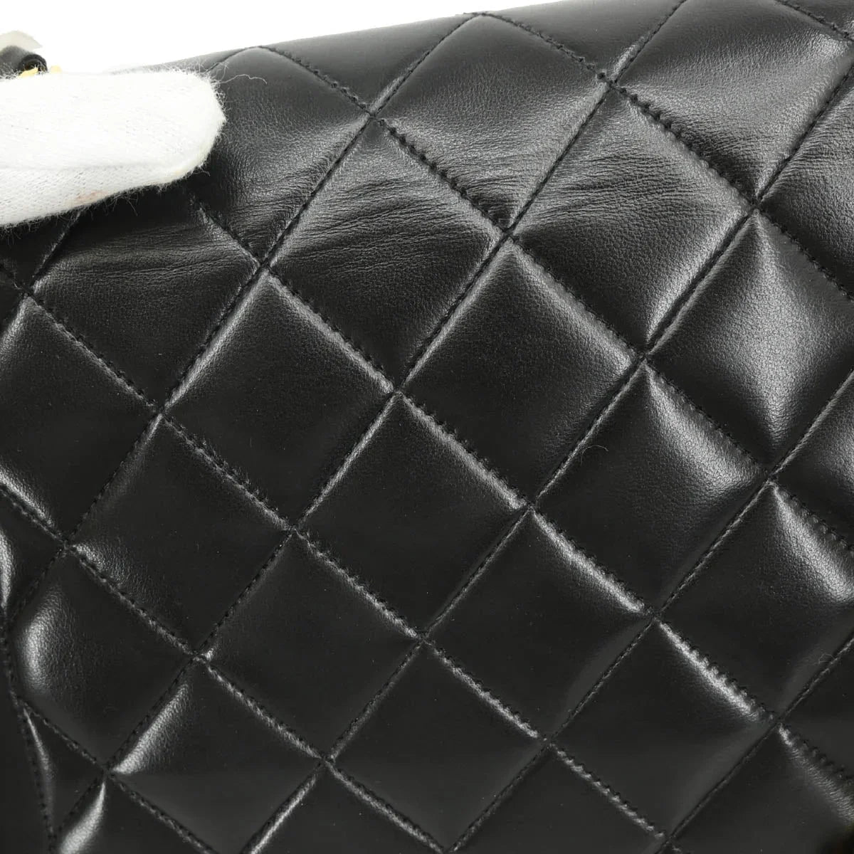 Chanel Black Lambskin Medium Diana Shoulder Bag