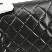 Chanel 1994-1996 Black Lambskin Medium Diana Shoulder Bag