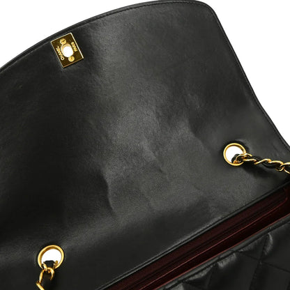 Chanel Black Lambskin Medium Diana Shoulder Bag