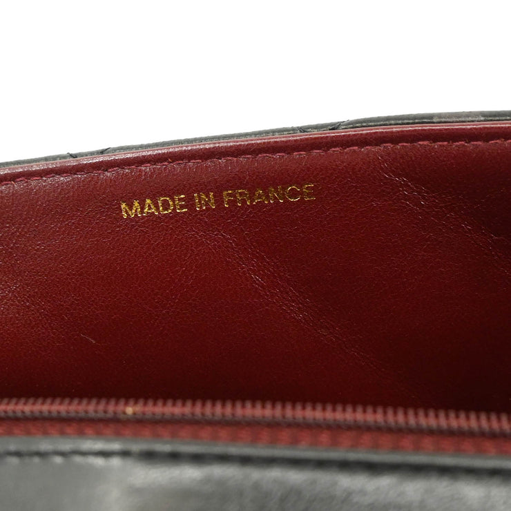 Chanel 1994-1996 Black Lambskin Medium Diana Shoulder Bag