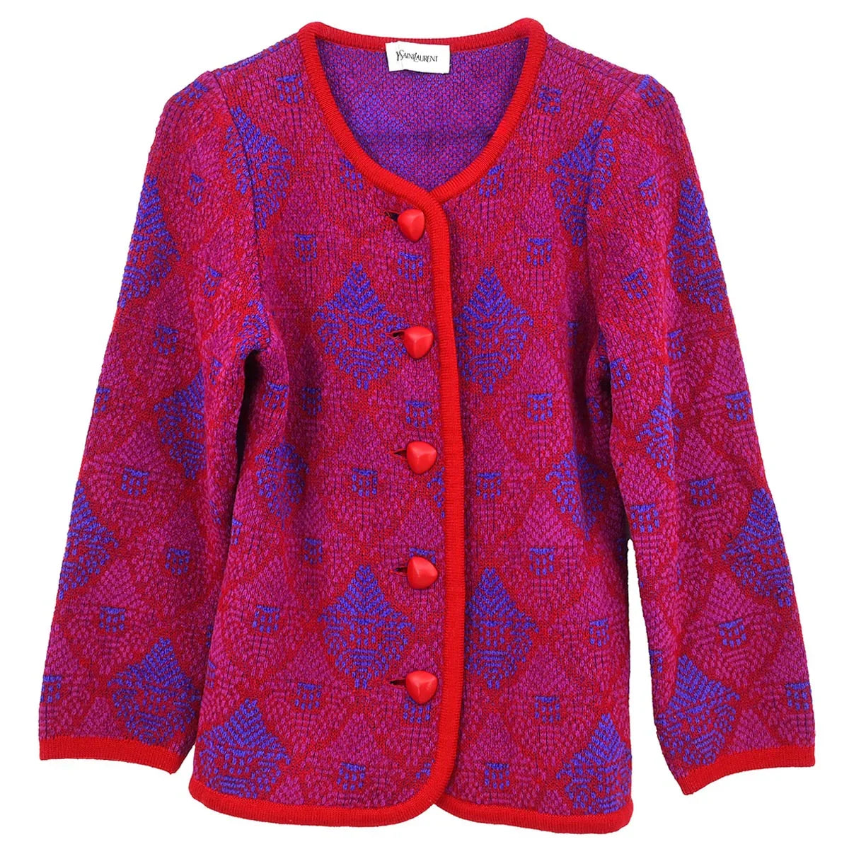 Yves Saint Laurent Cardigan Red #M