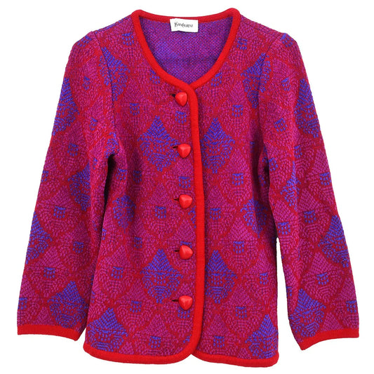 Yves Saint Laurent Cardigan Red #M