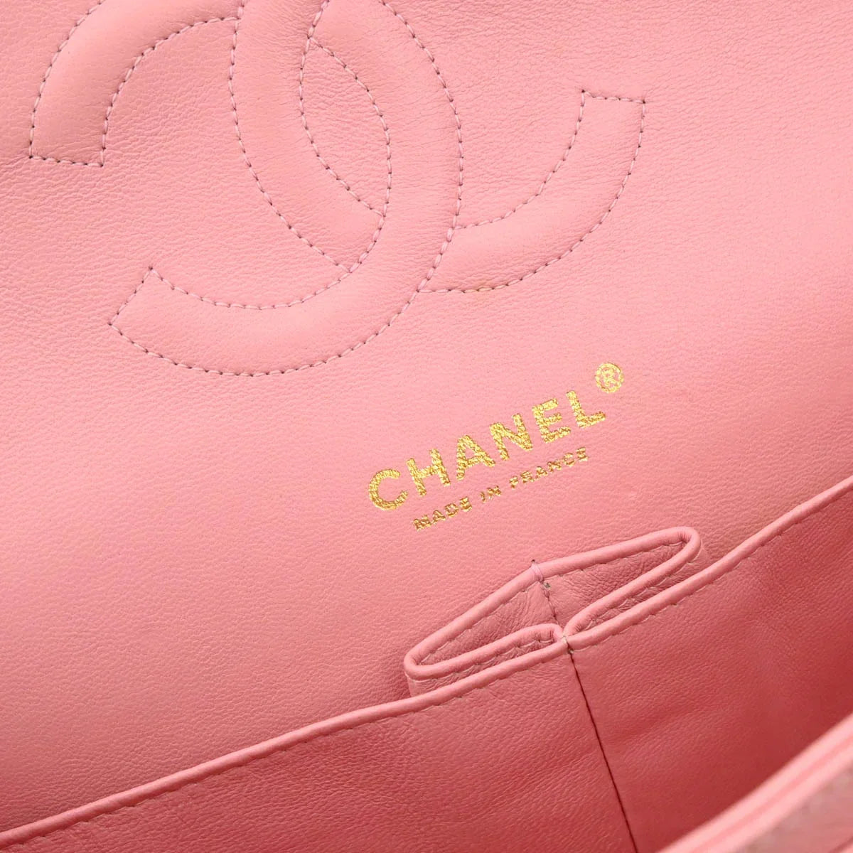 Chanel Pink Caviar Medium Double Flap Shoulder Bag