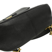 Chanel 1996-1997 Black Caviar Triple CC Backpack