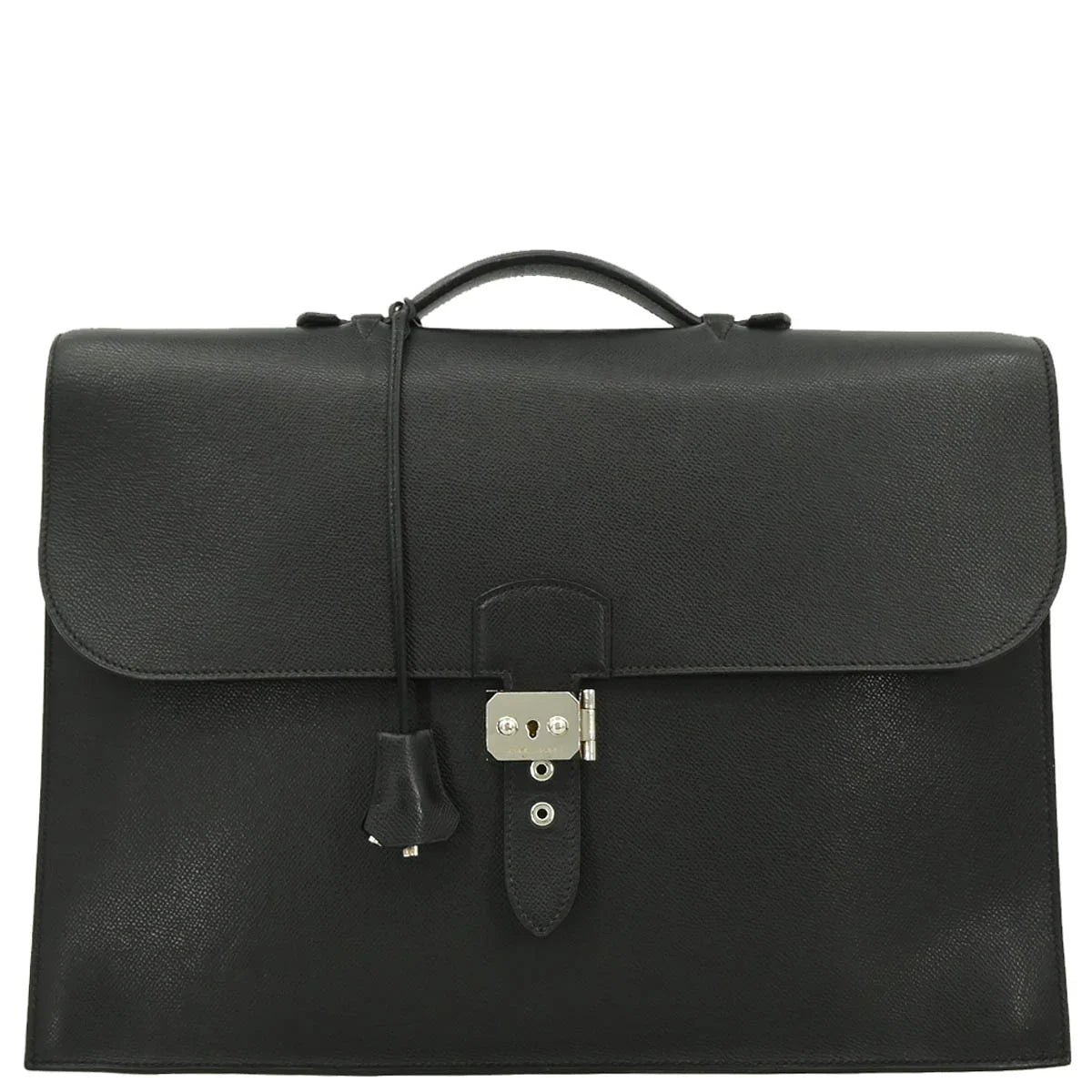 Hermes Black Vache Liegee Sac a Depeches 41 Briefcase