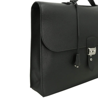 Hermes Black Vache Liegee Sac a Depeches 41 Briefcase