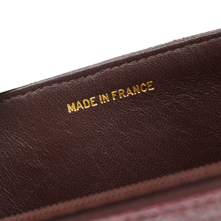 Chanel 1994 Bordeaux Caviar Briefcase Business Handbag