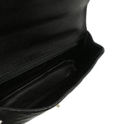 Chanel 1996-1997 Black Caviar Single Flap Shoulder Bag