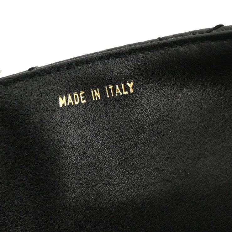 Chanel 1996-1997 Black Caviar Single Flap Shoulder Bag