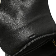 Chanel 1996-1997 Black Caviar Triple CC Backpack