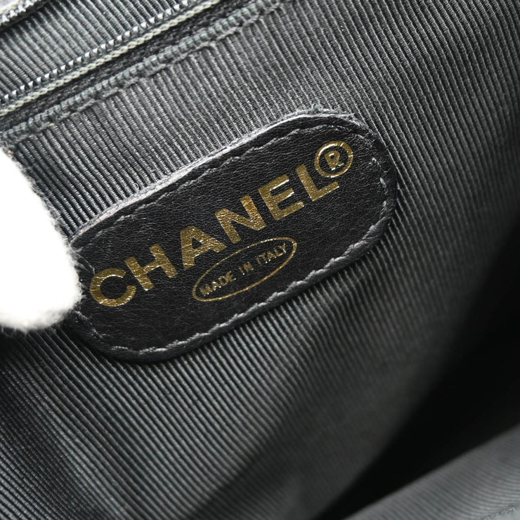 Chanel 1996-1997 Black Caviar Triple CC Backpack