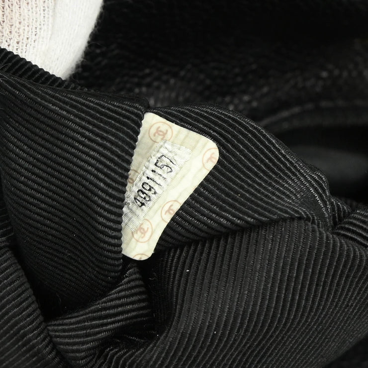 Chanel 1996-1997 Black Caviar Triple CC Backpack
