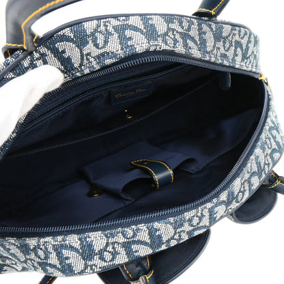 Christian Dior Navy Double Saddle Trotter Handbag