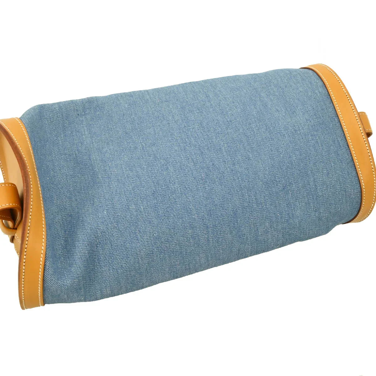 Hermes Light Blue Toile Jean Doremi GM Shoulder Bag