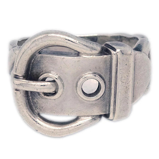 Hermes Deux anneaux Ring Silver #53