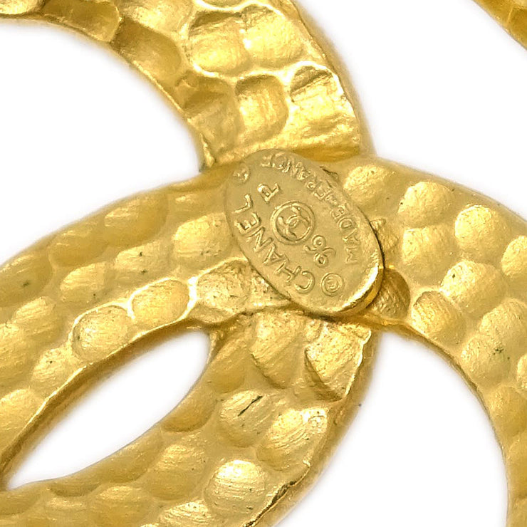Chanel Dangle Earrings CC Clip-On Gold 96P