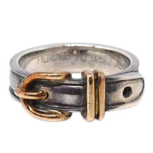 Hermes Ring Silver Ag925/Au750 #49 #48 #8