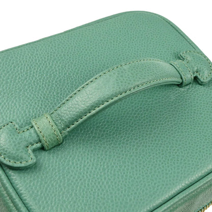 Chanel 1997-1999 Green Caviar Timeless Vanity Handbag