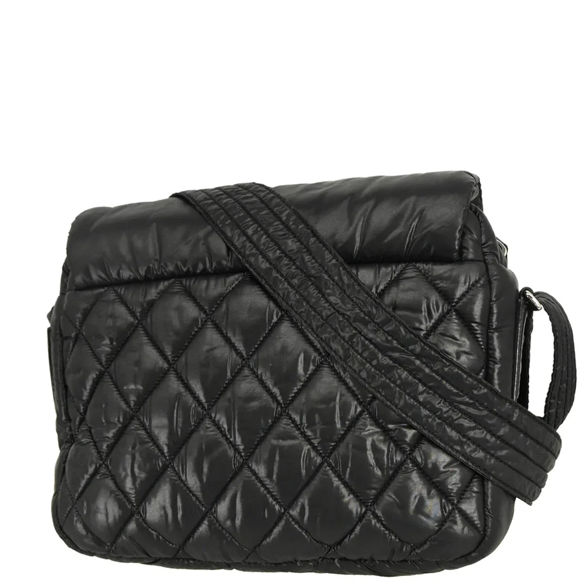 Chanel 2009-2010 Black Nylon Coco Cocoon Messenger Bag
