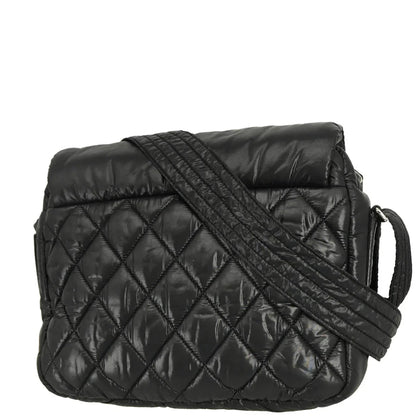Chanel 2009-2010 Black Nylon Coco Cocoon Messenger Bag