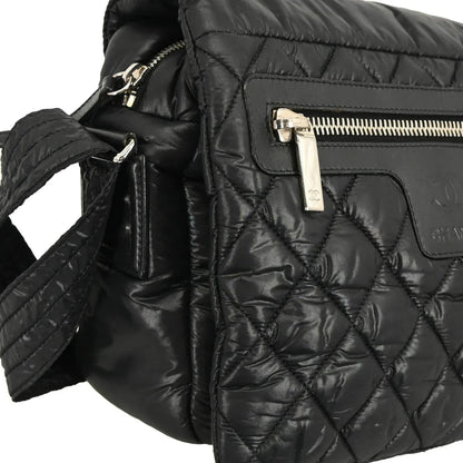 Chanel 2009-2010 Black Nylon Coco Cocoon Messenger Bag