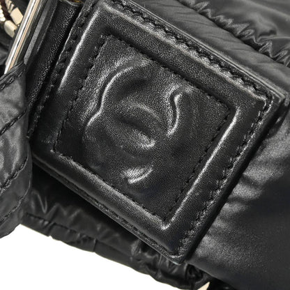Chanel 2009-2010 Black Nylon Coco Cocoon Messenger Bag