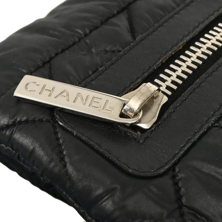 Chanel 2009-2010 Black Nylon Coco Cocoon Messenger Bag