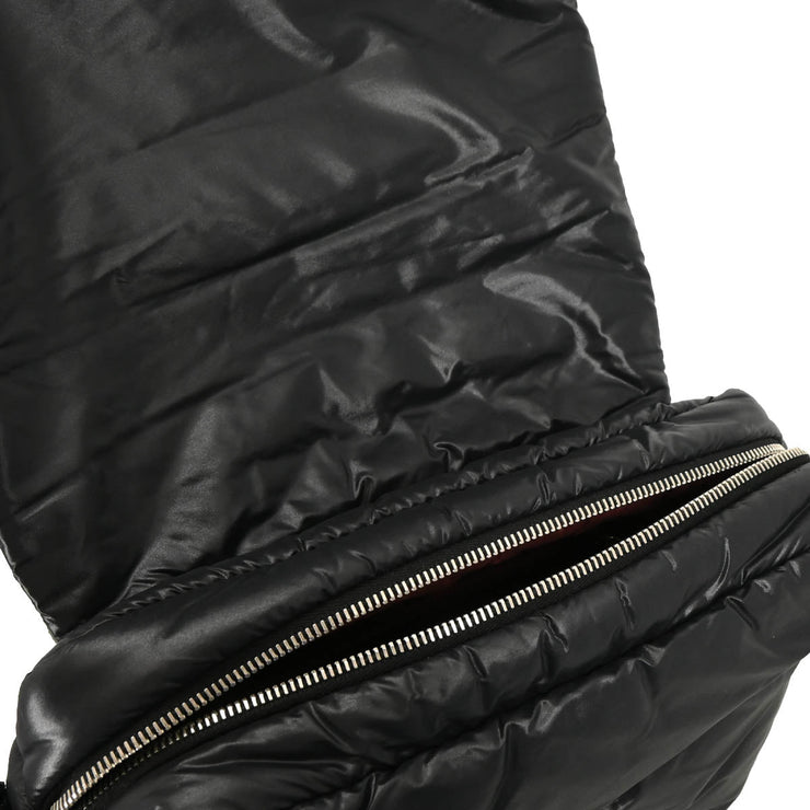 Chanel 2009-2010 Black Nylon Coco Cocoon Messenger Bag